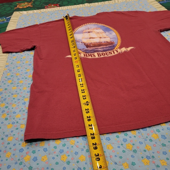 ⛵️🇬🇧 HMS Bounty Shirt 🔥  Vintage England Royal Navy Ship 🚢 History Britain - Picture 6 of 8